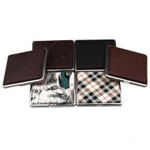 Factory direct 20-piece square leather multi-style men's portable cigarette case